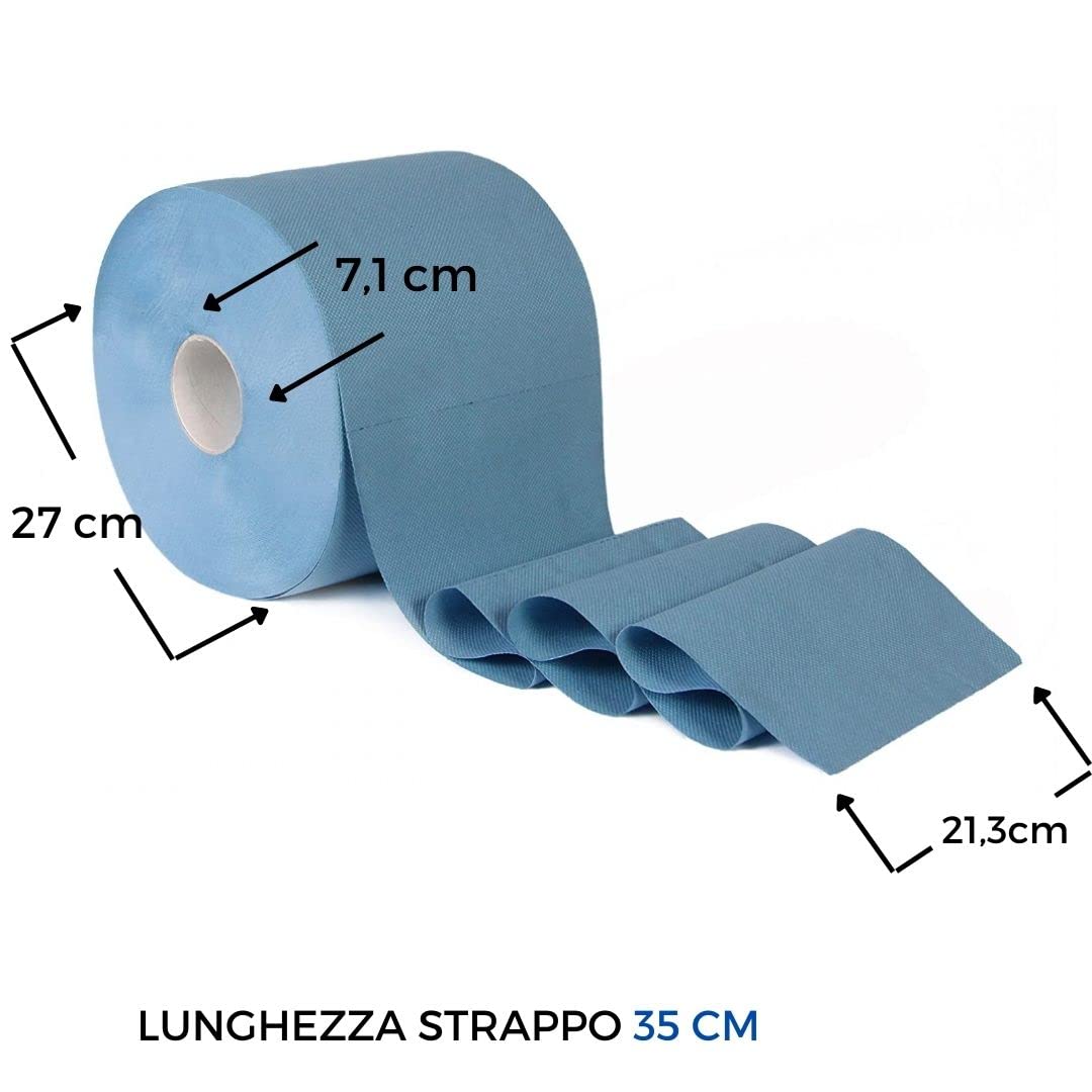 Zpaper B695 bobina industriale blu 2 rotoli 500 strappi