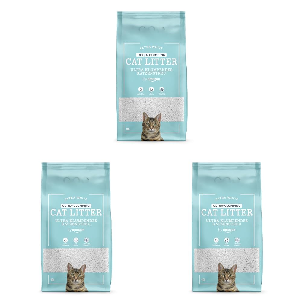 by Amazon Ultra lettiera gatto agglomerante bianca 10 L