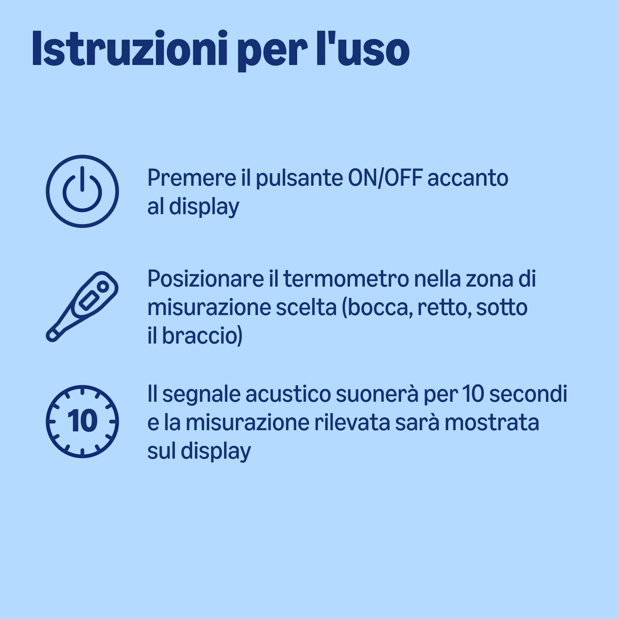 Healthcare by Amazon Termometro Digitale Blu Rapido