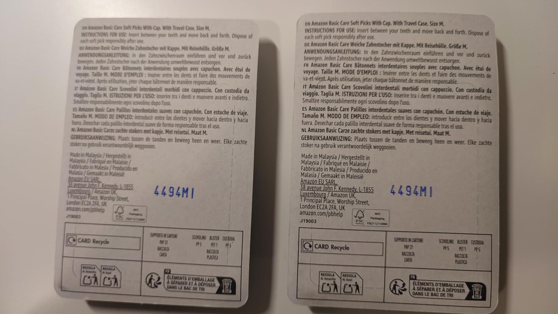 by Amazon Scovolini Morbidi Misura Normale interdentali 80 pezzi blu