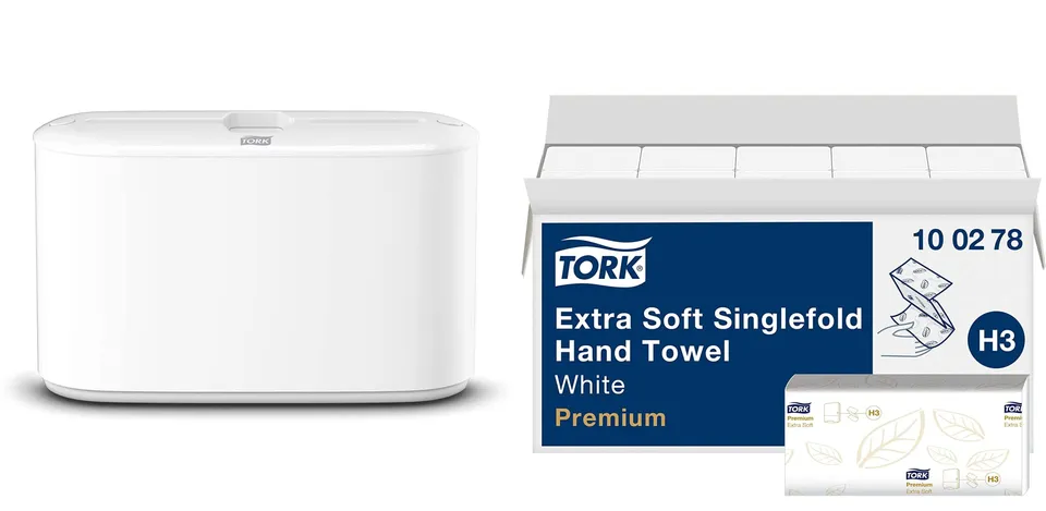 Tork H2 Dispenser Asciugamani + Ricarica 7x100 Extra Soft