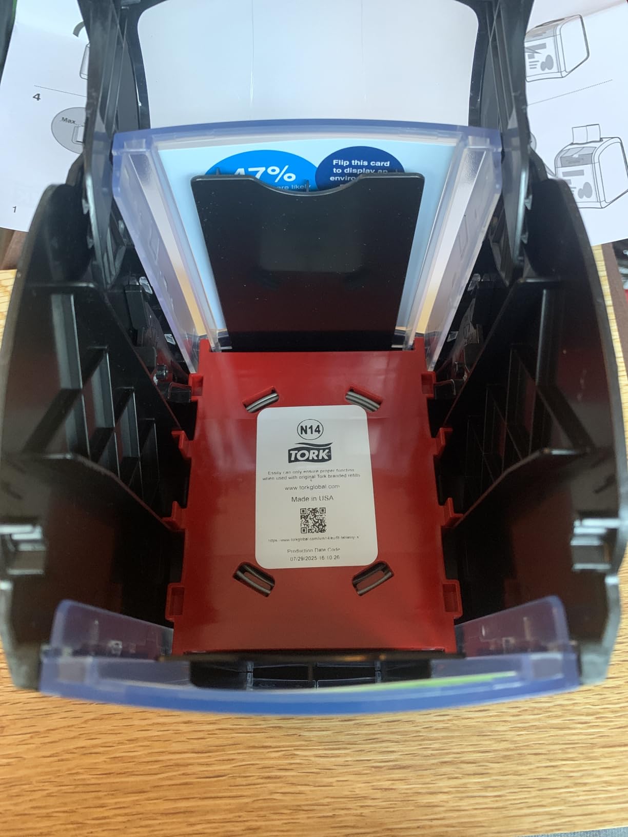 Tork Xpressnap Fit 272900 dispenser tovaglioli nero da tavolo