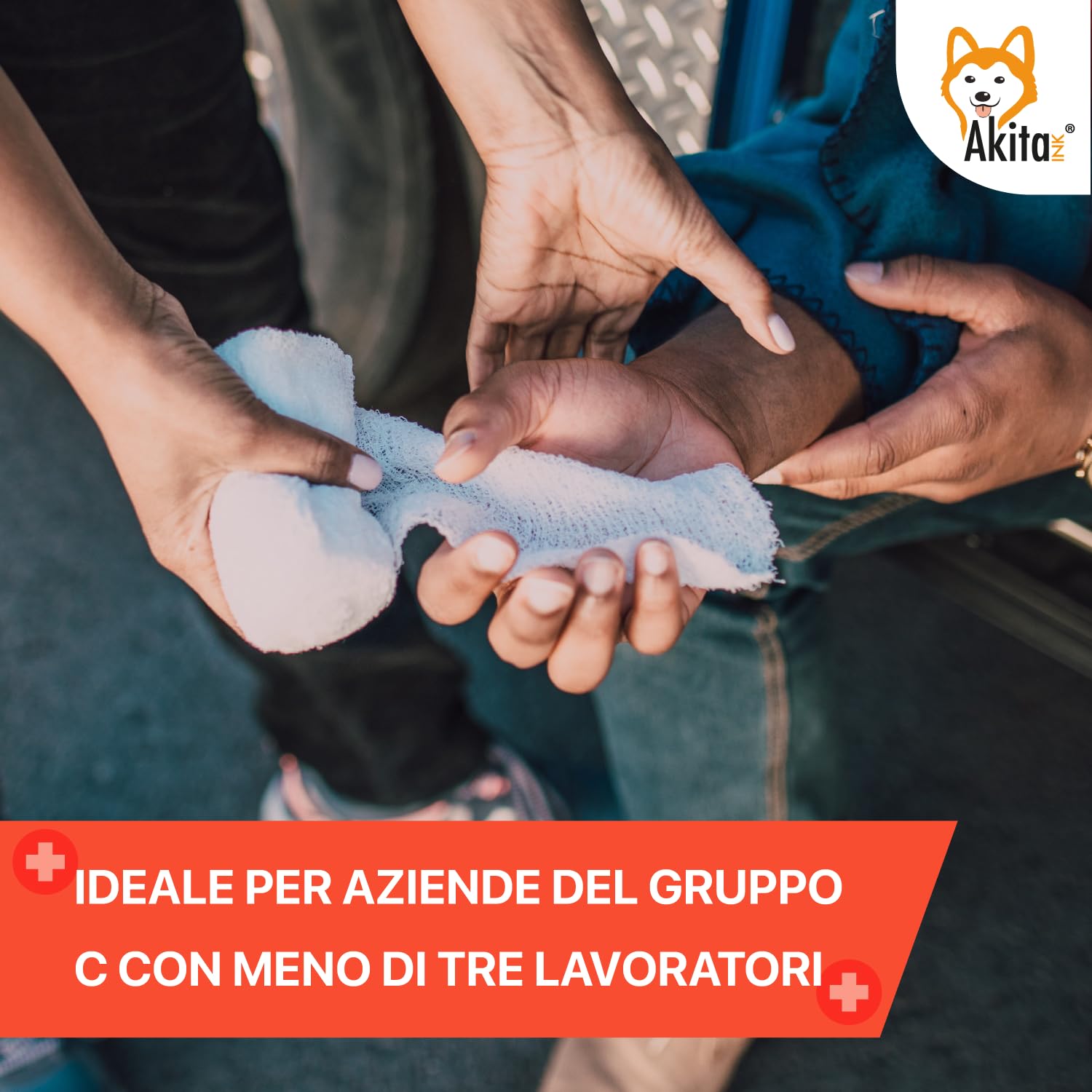 Akitaink Allegato 2 cassetta pronto soccorso parete completa