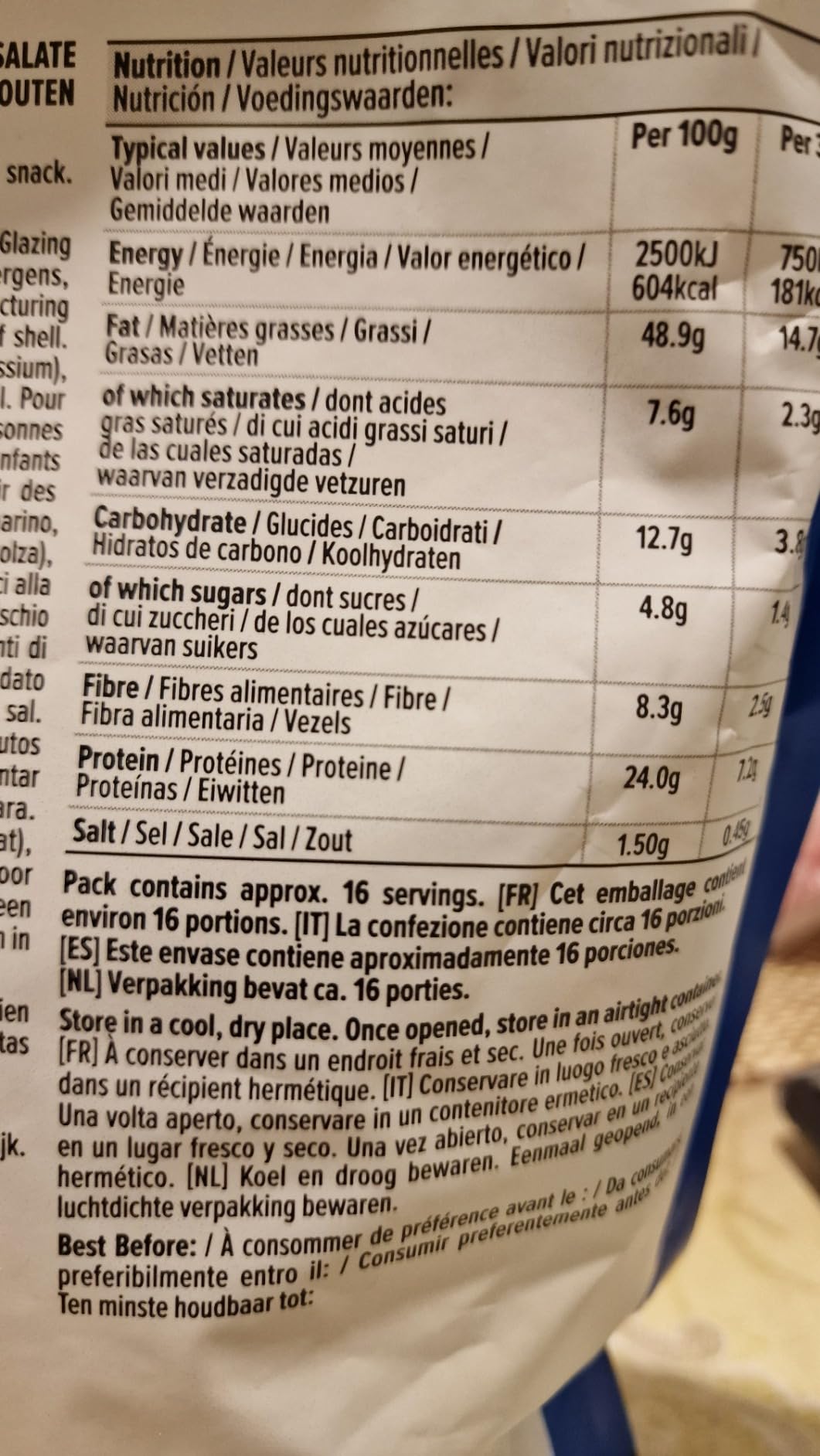 by Amazon Arachidi Tostate e Salate 500g Proteiche