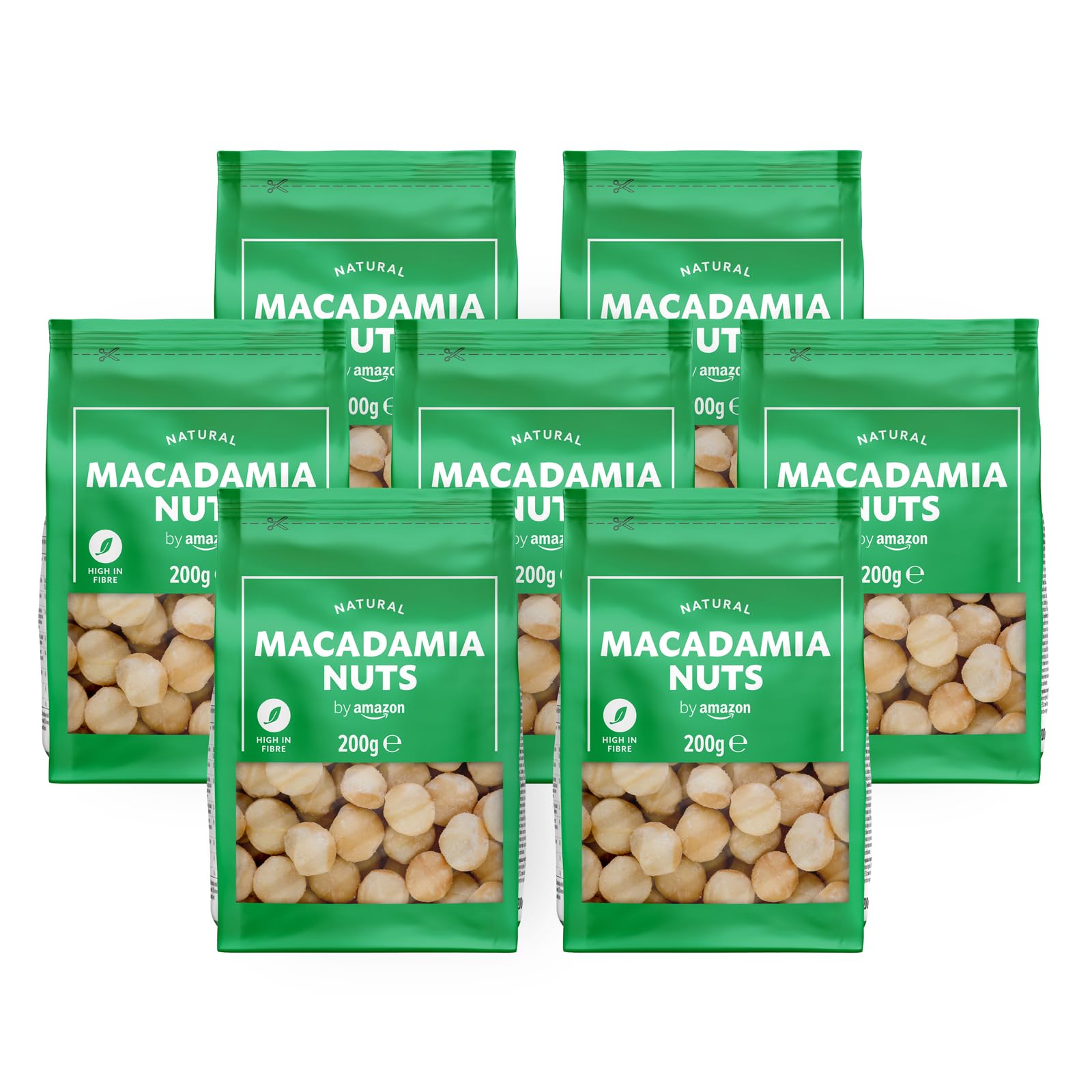 by Amazon Noci di Macadamia Intere 500 g Non Salate Vegane
