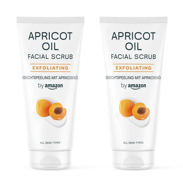 by Amazon Albicocca Scrub Viso 2x100 ml esfoliante