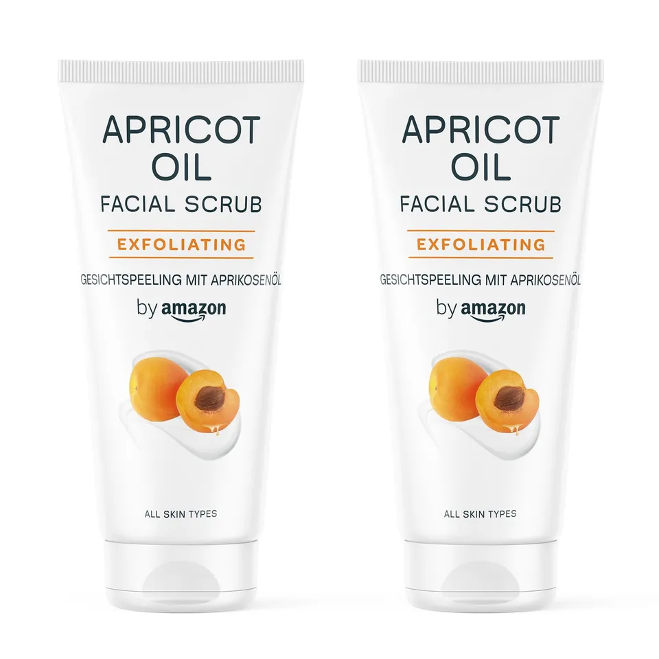 by Amazon Albicocca Scrub Viso 2x100 ml esfoliante