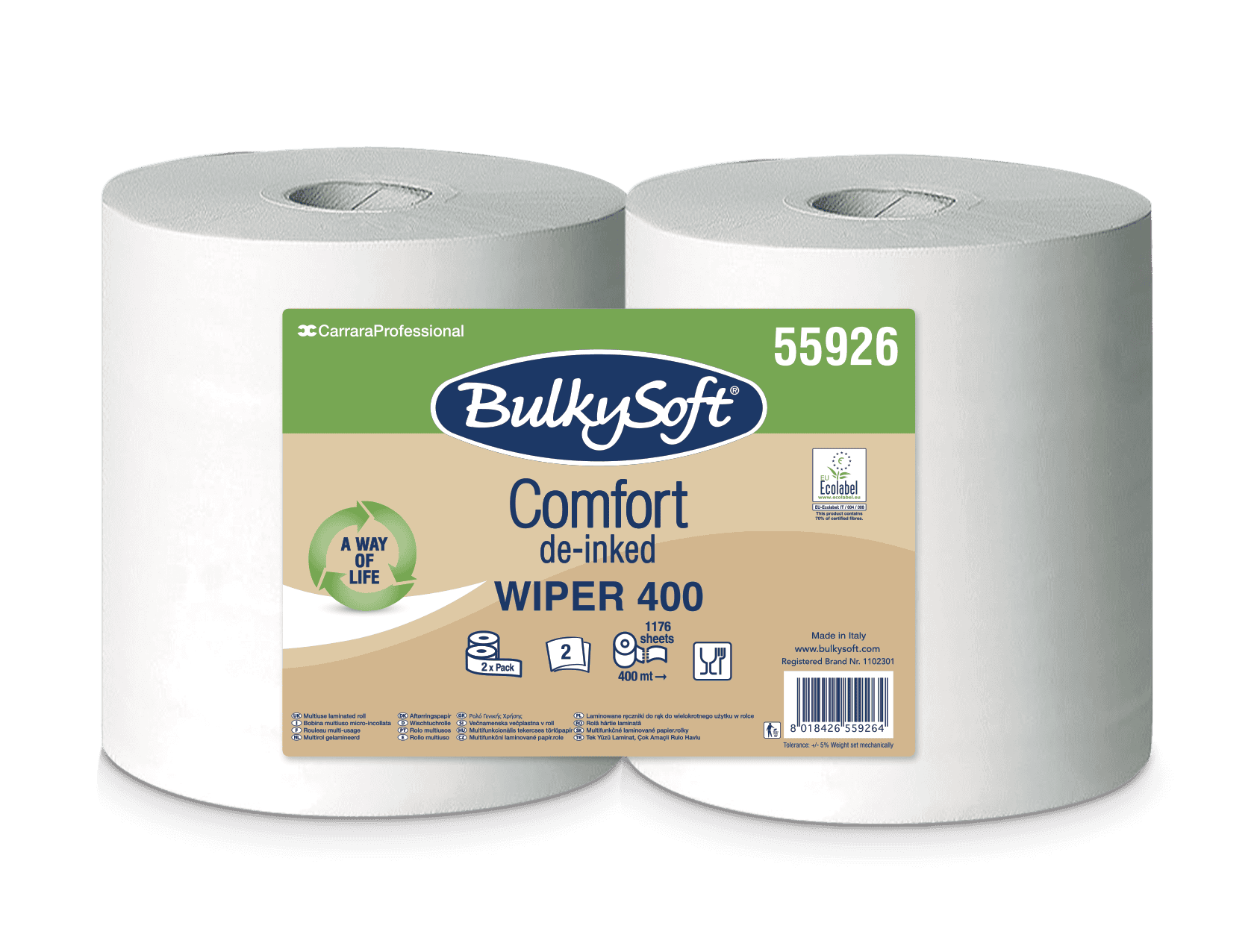 Bulkysoft Comfort Wiper 400 bobina asciugatutto