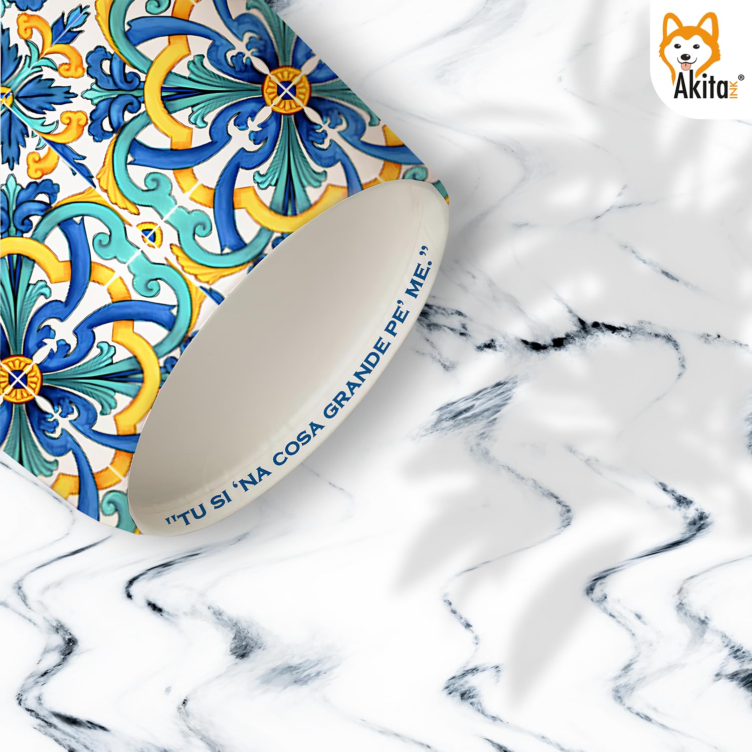 Akitaink bicchieri carta 180 ml maiolica 1000 pz biodegradabili