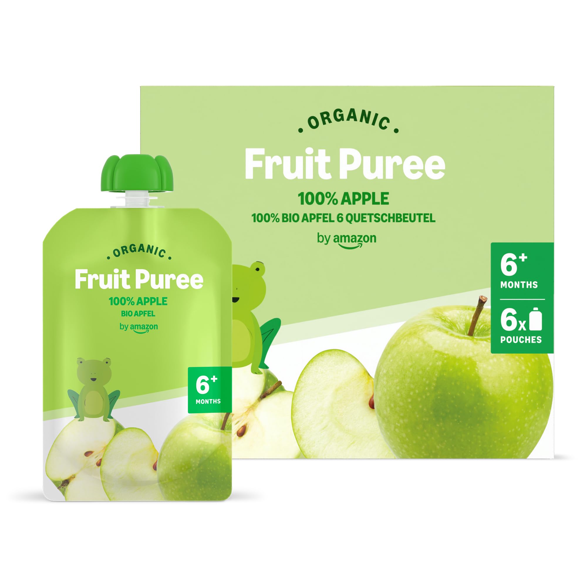 by Amazon purea di mela bio 6x90g dai 6 mesi
