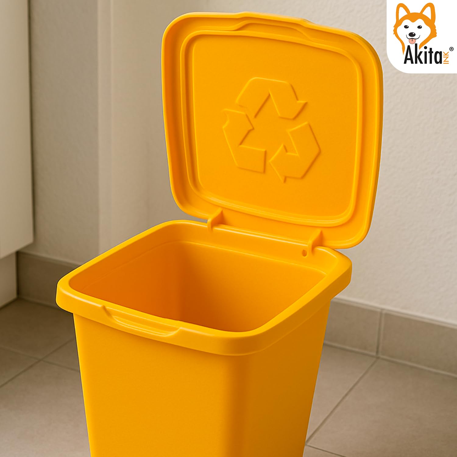 Akitaink Akipatu2 set 3 pattumiere 50L differenziata