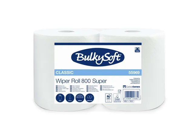 Bulkysoft Classic 800 Super bobina carta professionale