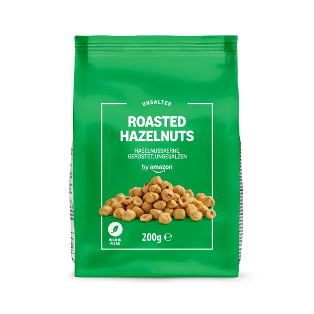 by Amazon Nocciole Tostate Non Salate 200g Ricche di Fibre