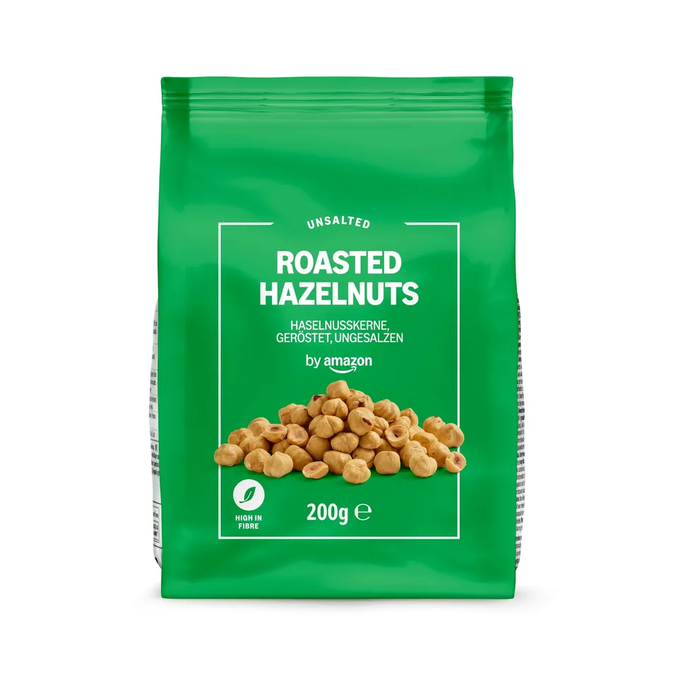 by Amazon Nocciole Tostate Non Salate 200g Ricche di Fibre