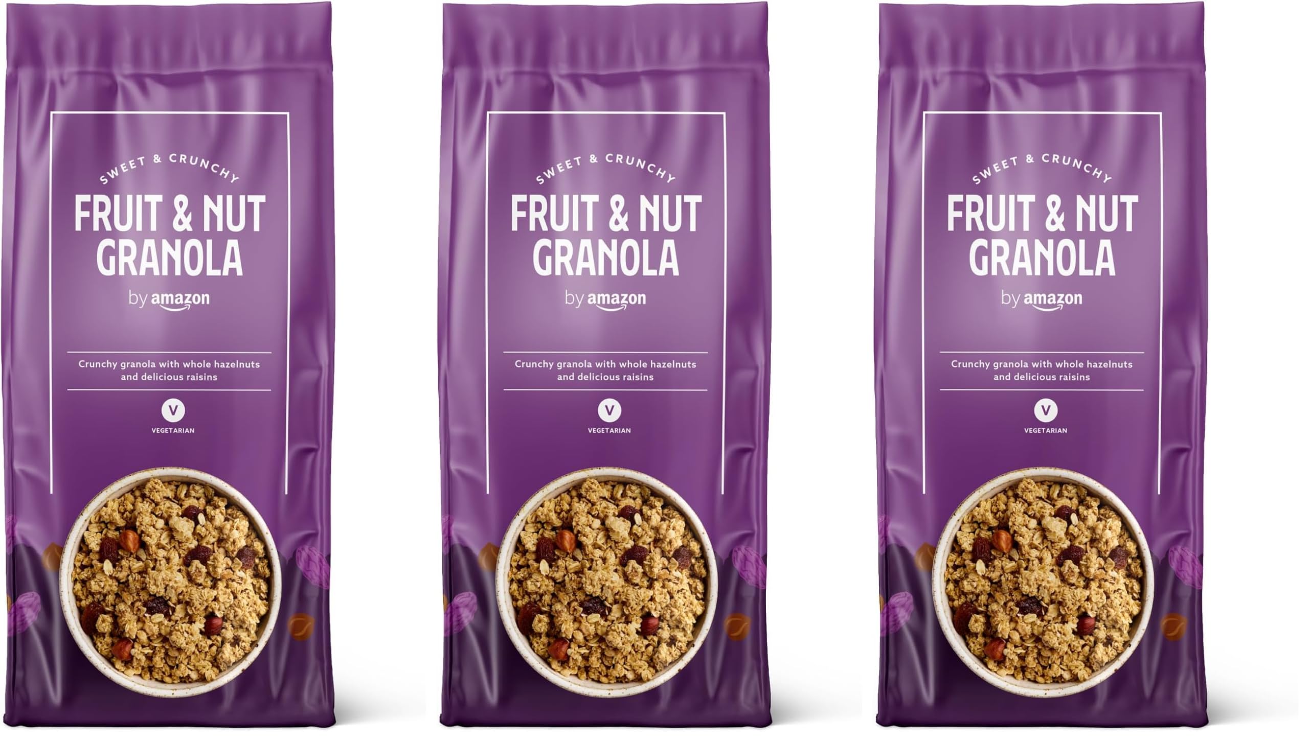 by Amazon Granola con Frutta e Frutta a Guscio 750 g Croccante
