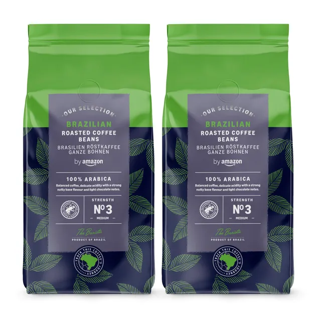 by Amazon caffè brasiliano in grani 1 kg arabica tostatura media