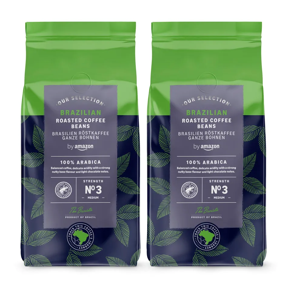 by Amazon caffè brasiliano in grani 1 kg arabica tostatura media