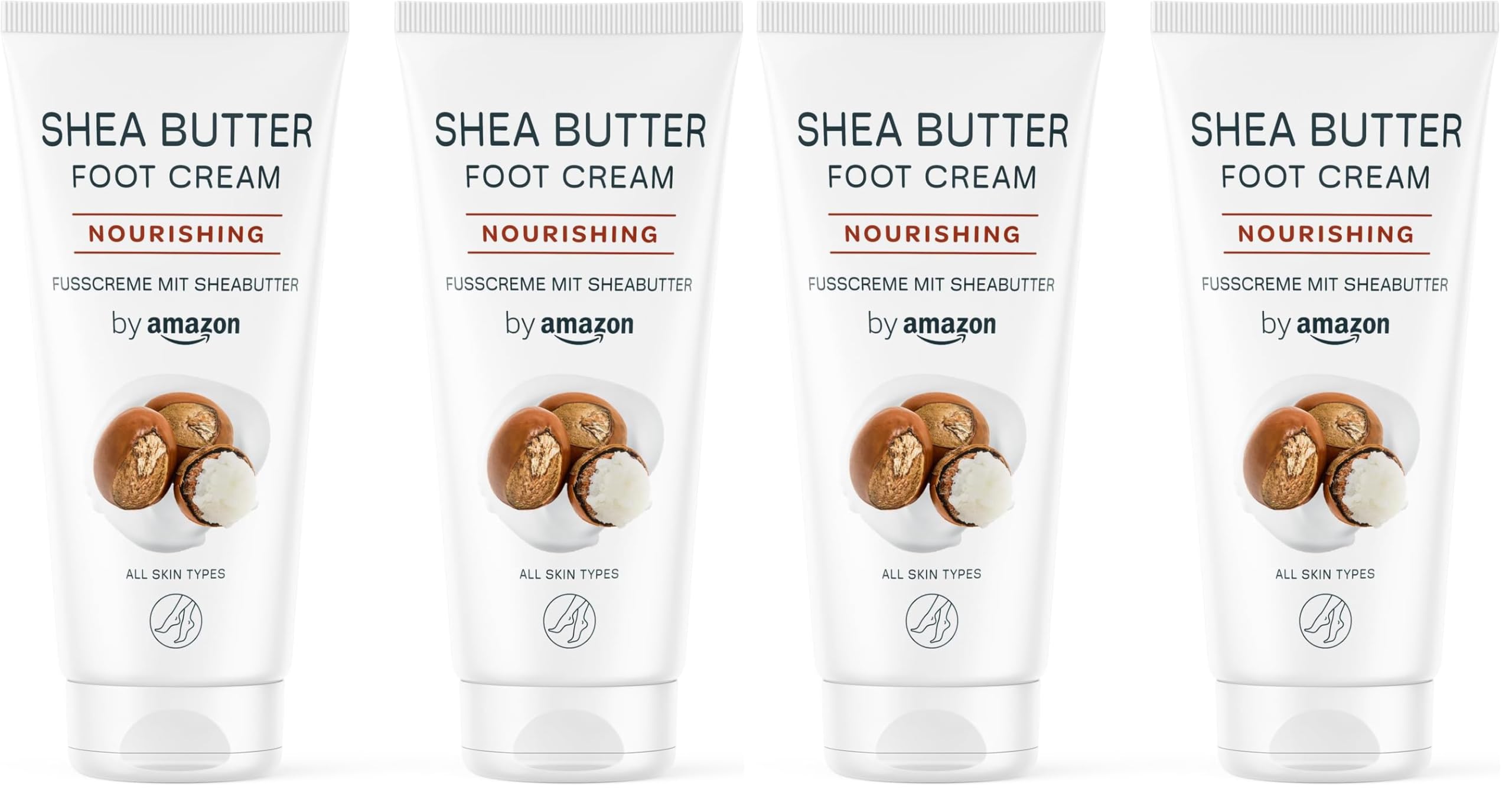 by Amazon Crema Piedi Burro di Karité 2x100 ml idratante