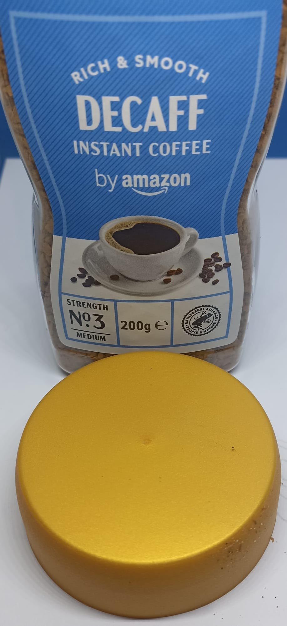 by Amazon Gold Caffè Solubile Decaffeinato 200 g Intensità 3