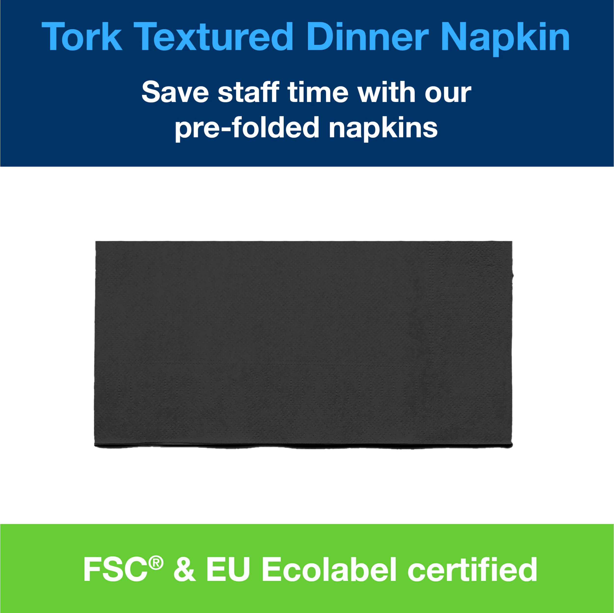 Tork Dinner Tovaglioli Carta Neri 2 Veli 38x39 cm 1200 pz