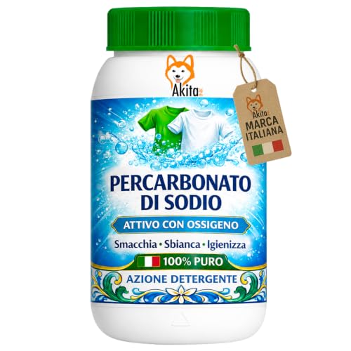 Akitaink Percarbonato di Sodio 1 Kg Sbiancante Bucato Puro