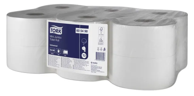 Tork Advanced 605498 carta igienica Mini Jumbo T2 12x180 m 2 veli