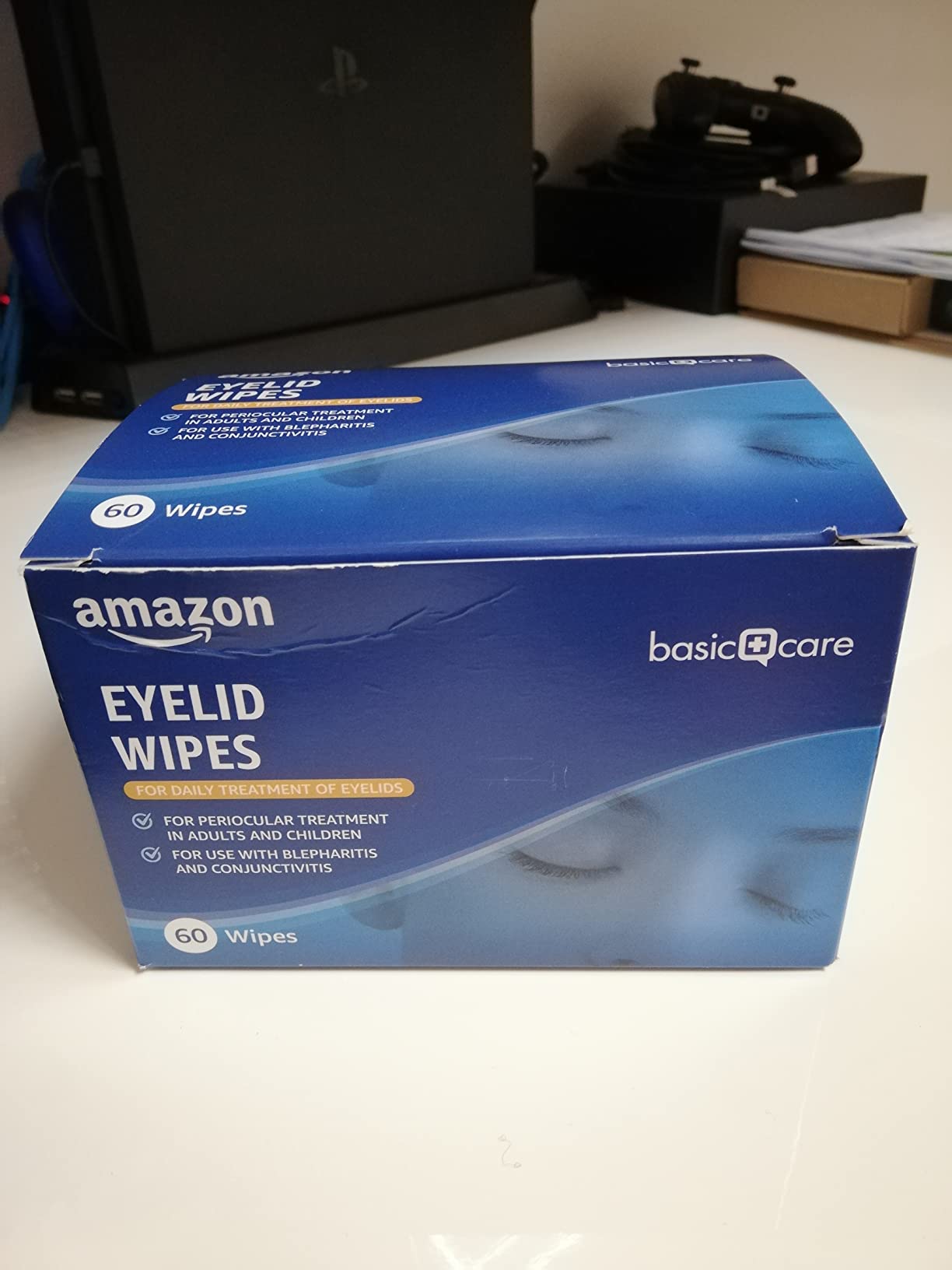 Healthcare by Amazon salviettine palpebre 60 pezzi inodori