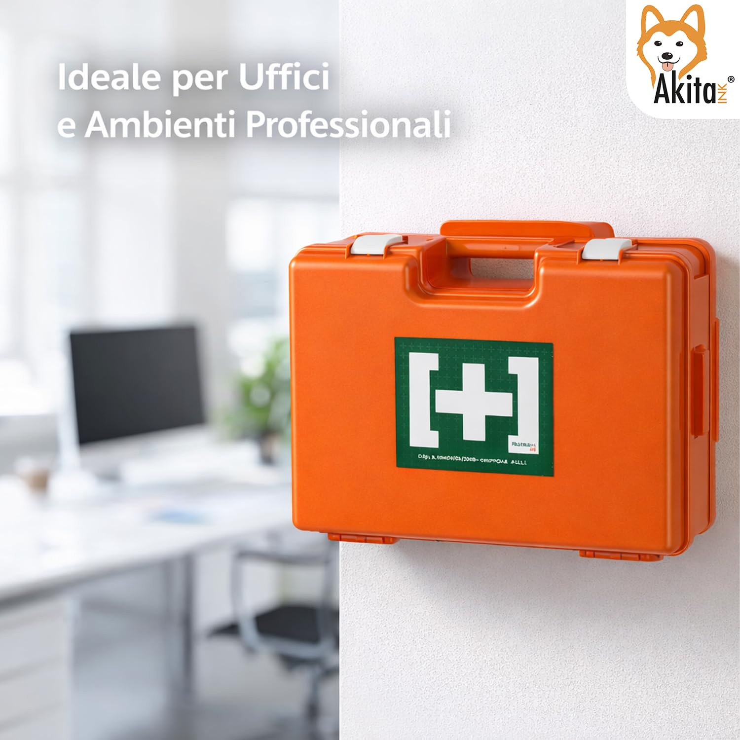 Akitaink Allegato 1 cassetta pronto soccorso aziendale con sfigmomanometro