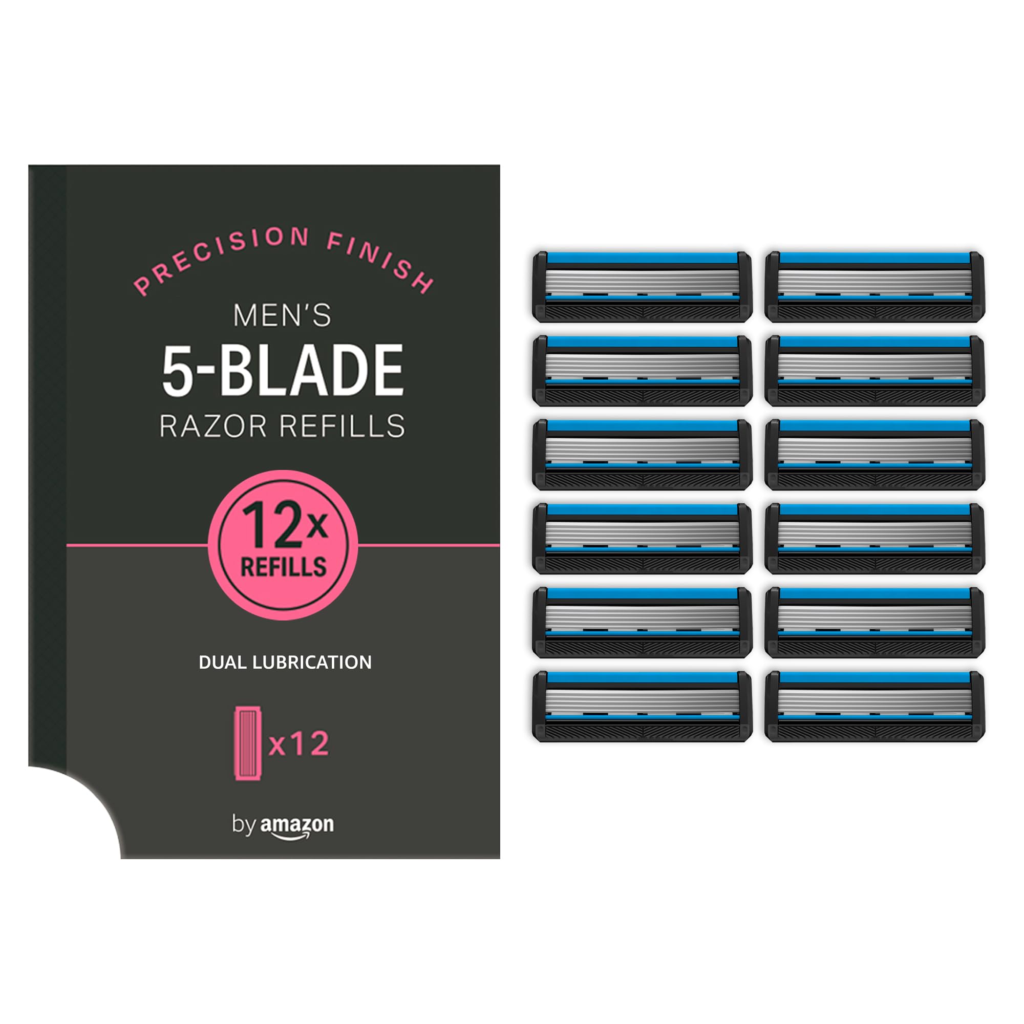by Amazon Precision Finish ricarica rasoio 5 lame 12 pezzi