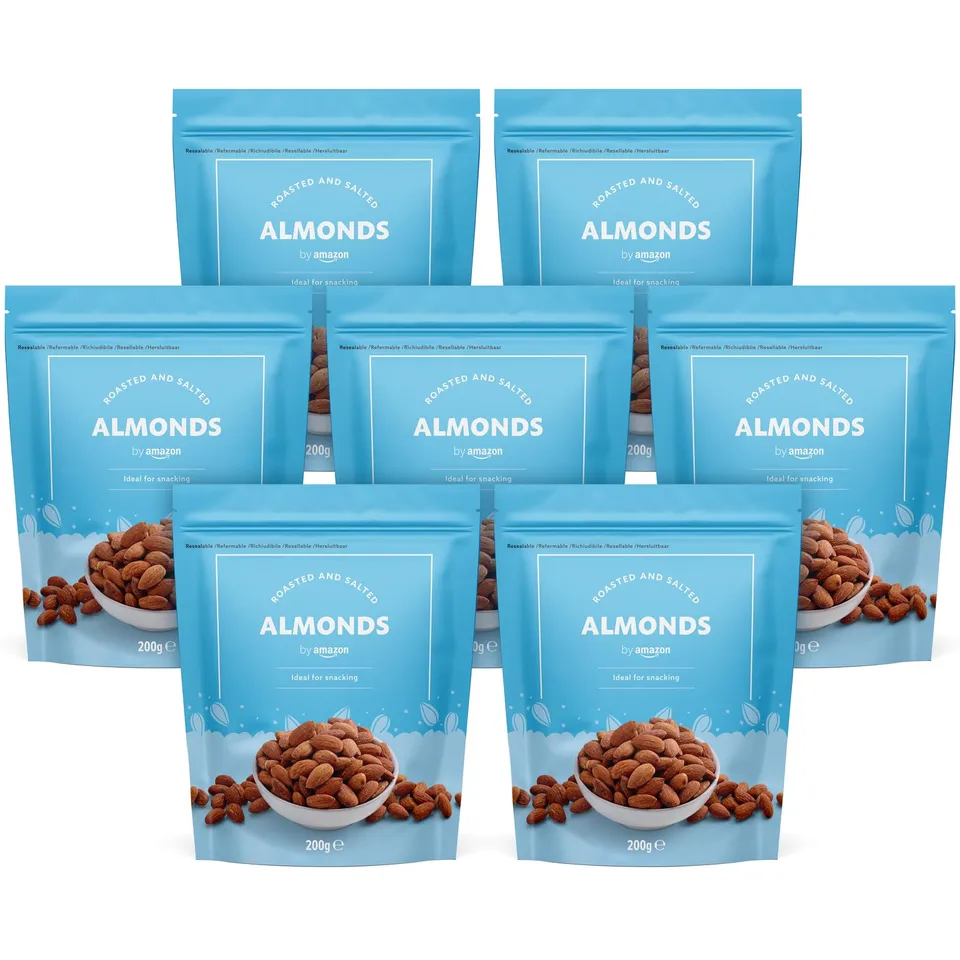 by Amazon Mandorle Tostate e Salate 7 x 200 g ricche di fibre