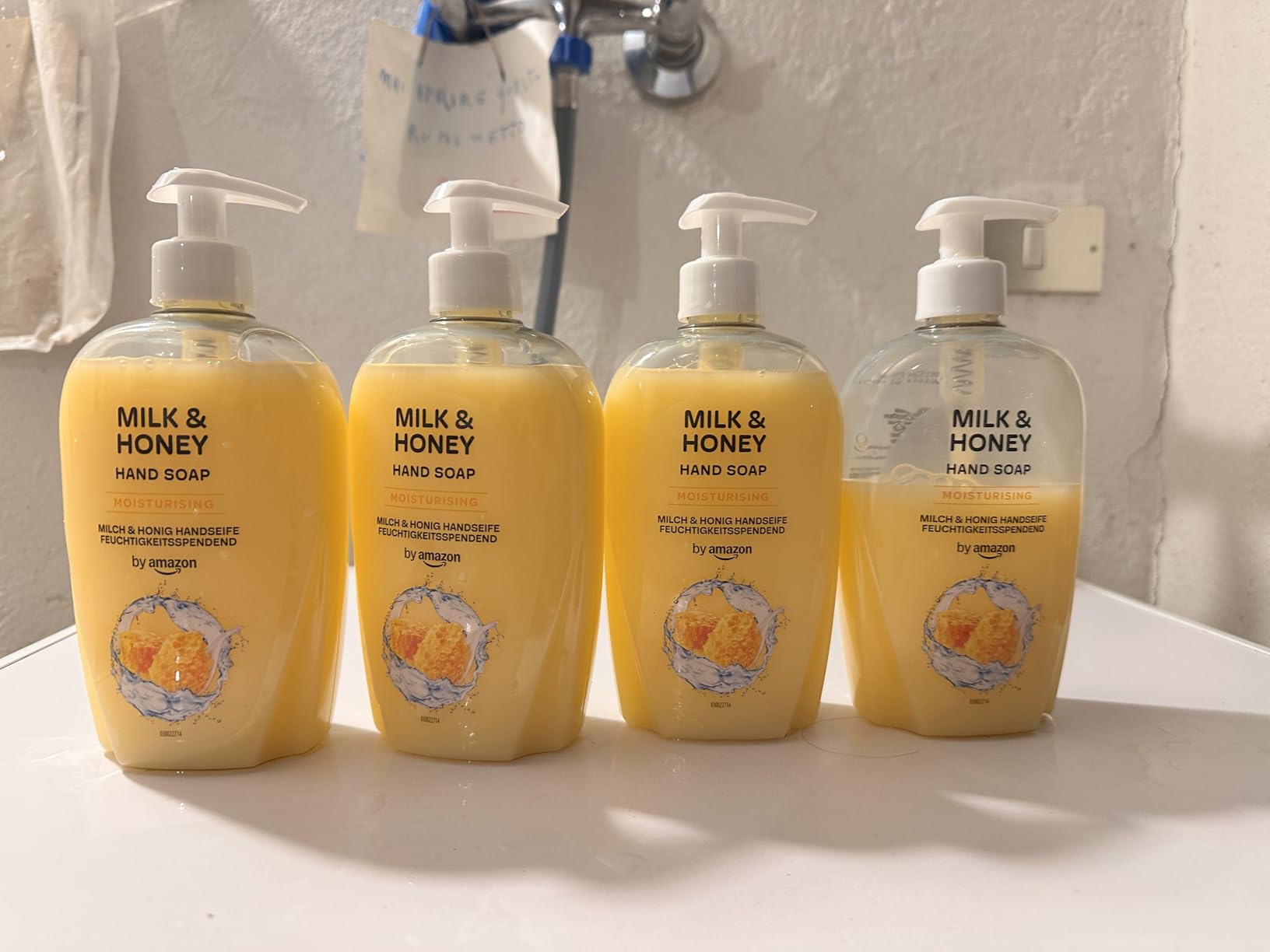 by Amazon Sapone Mani Liquido Limone e Menta 4x500 ml antiodore