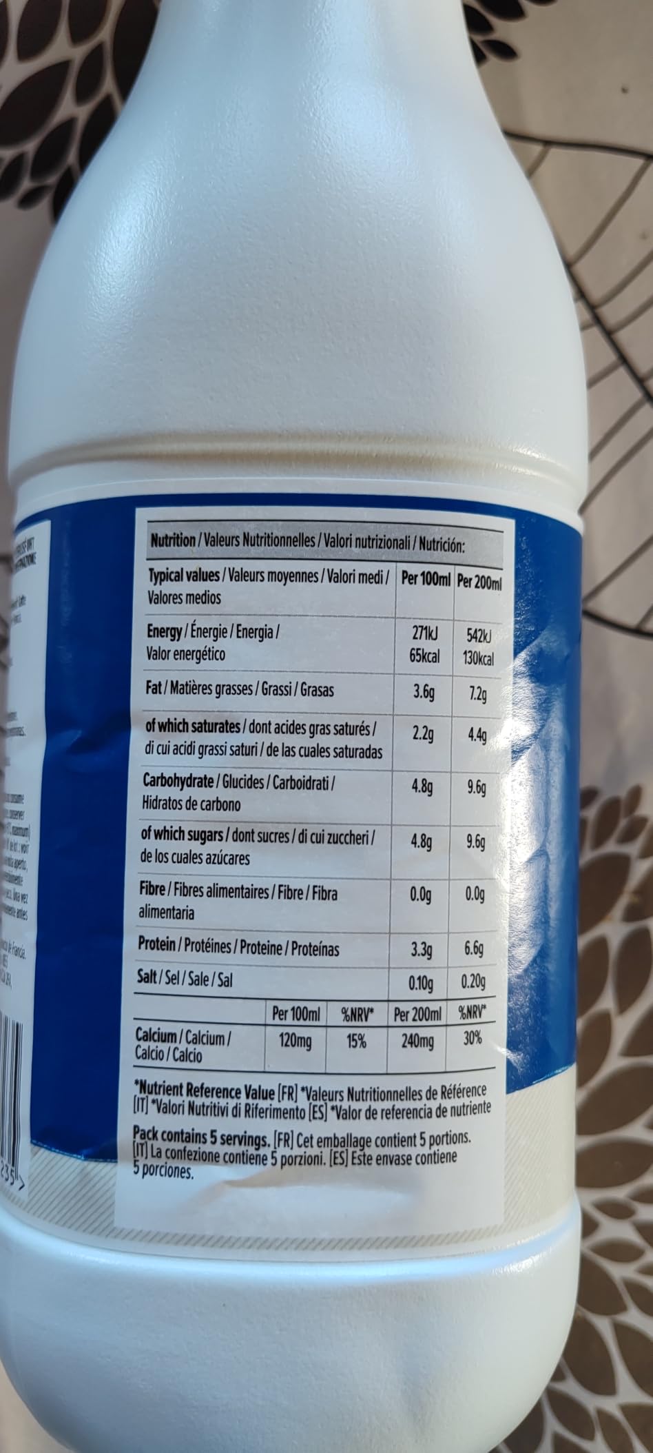 by Amazon Latte Intero UHT 6x1L lunga conservazione