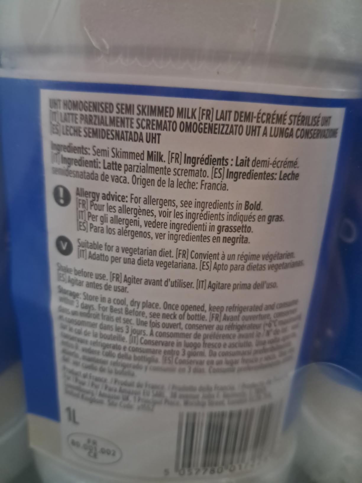by Amazon Latte Parzialmente Scremato UHT 6x1L