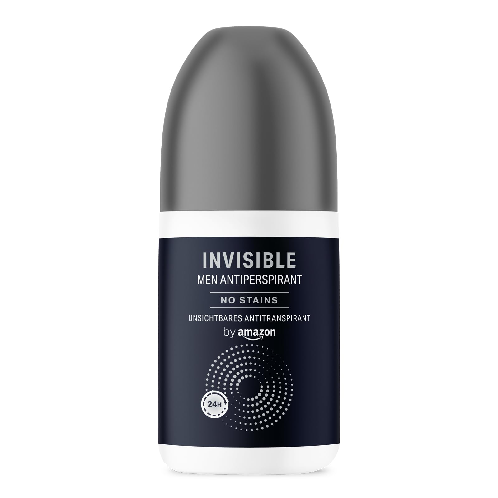 by Amazon Invisible Deodorante Roll-On Uomo 75 ml anti-macchia