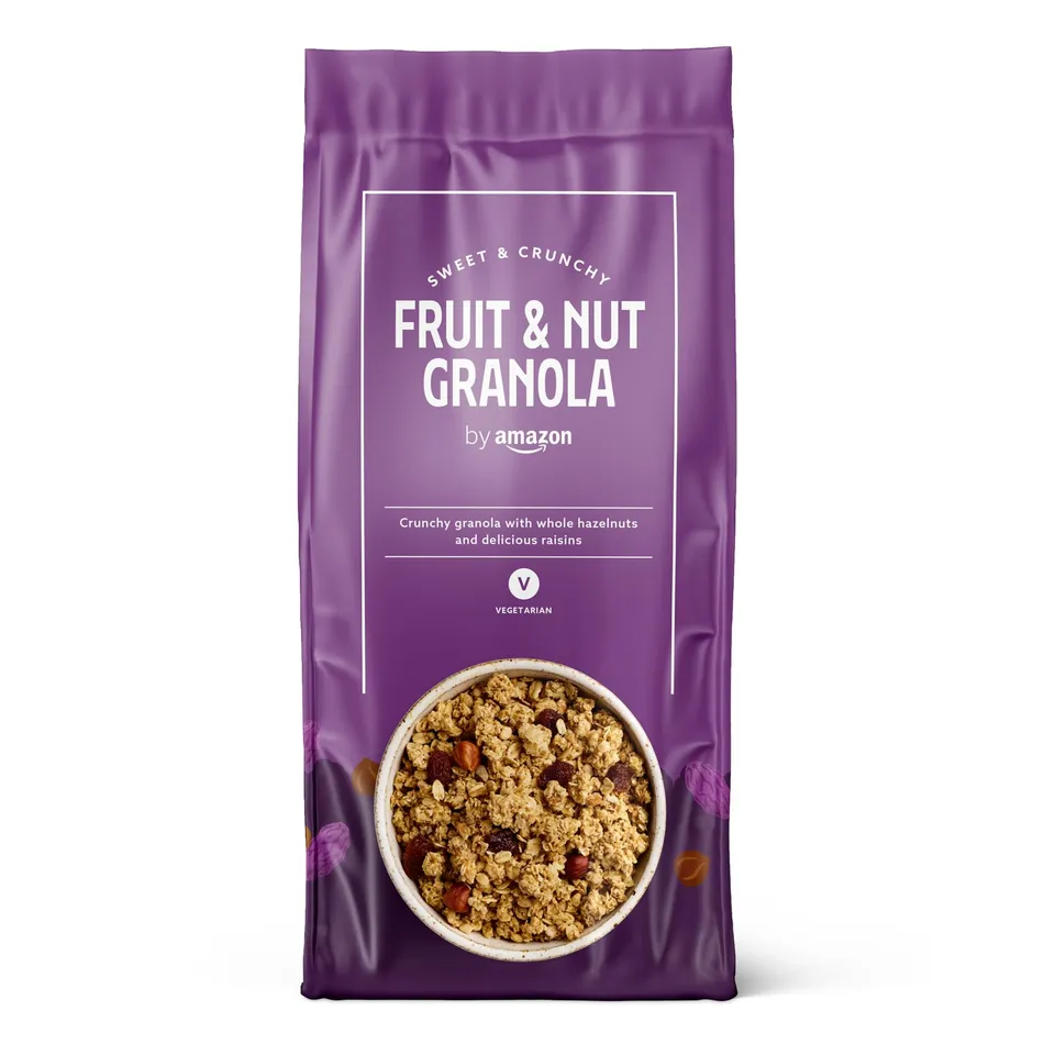 by Amazon Granola con Frutta e Frutta a Guscio 750 g Croccante