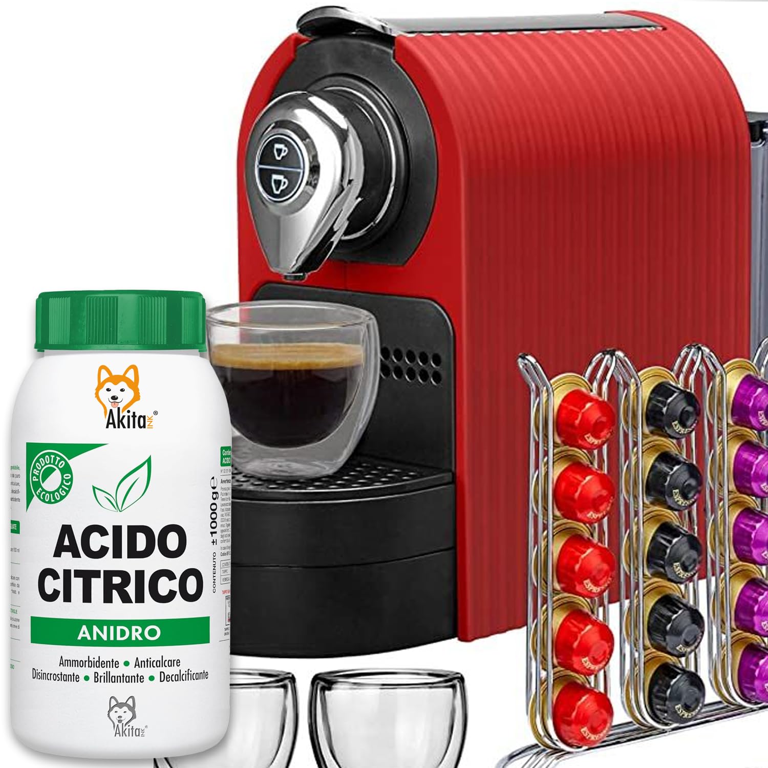 Akitaink Acido Citrico in Polvere 2 kg Multiuso