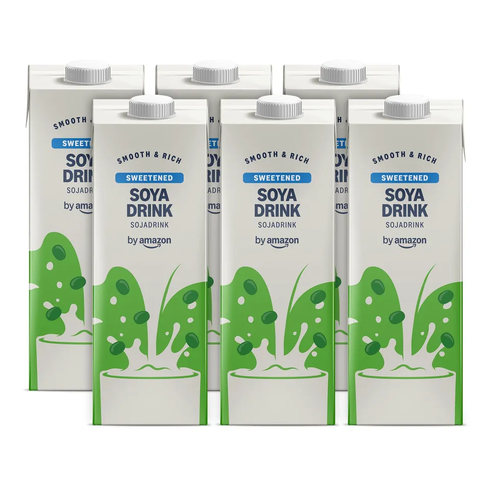 by Amazon Bevanda Soia Zuccherata 6 x 1 L con Calcio