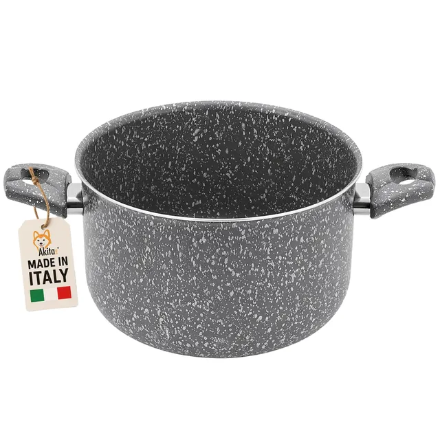 Akitaink Effetto Pietra 22 cm pentola antiaderente Made in Italy
