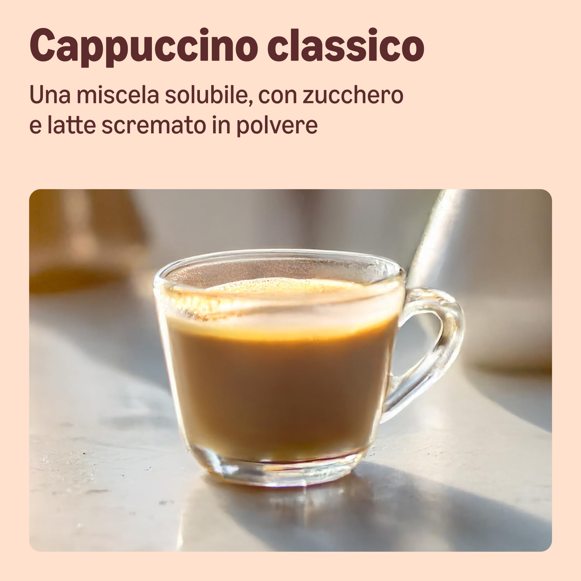 by Amazon cappuccino classico istantaneo 200 g 14 tazze