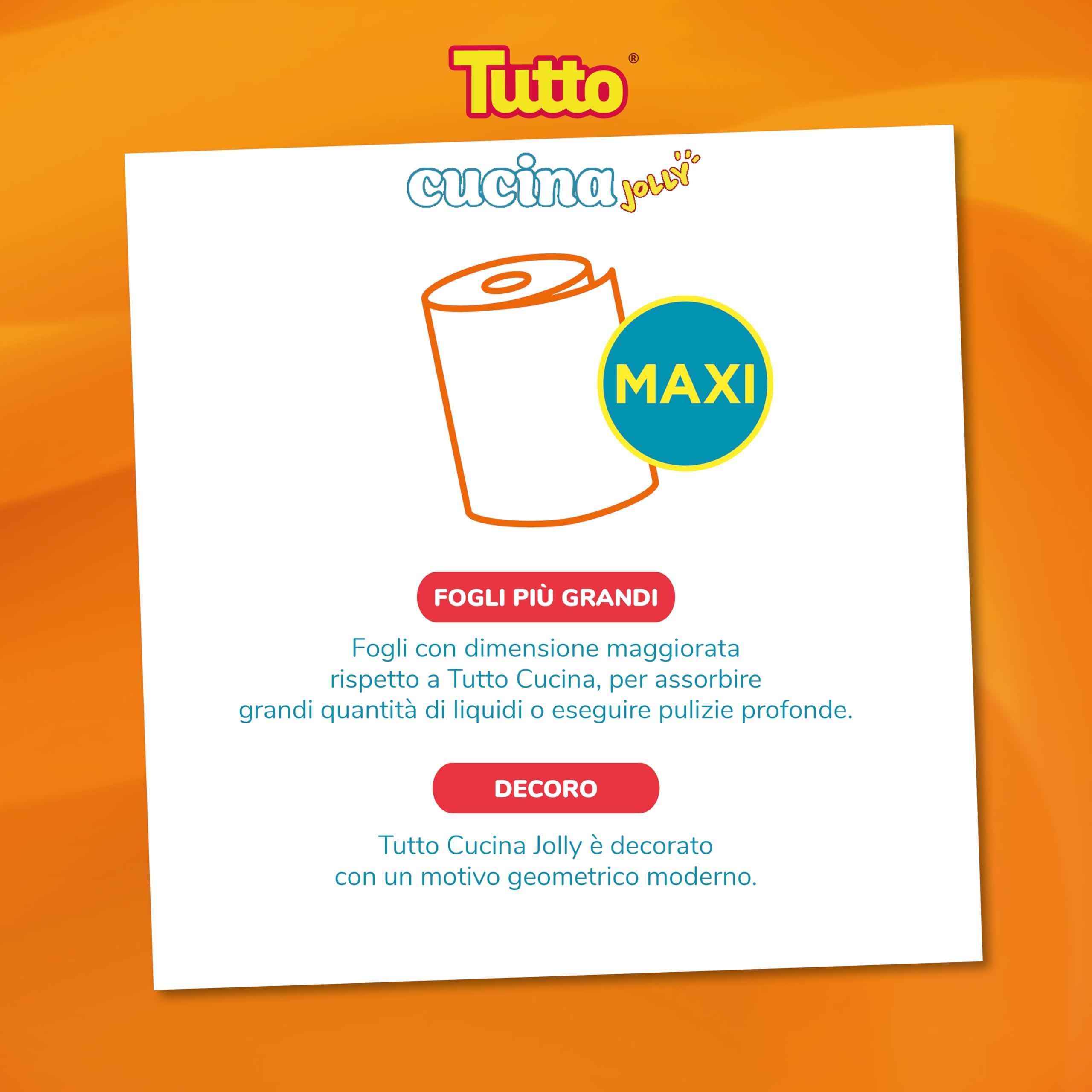 Tutto Cucina Jolly Asciugatutto Decorato 6 Rotoli
