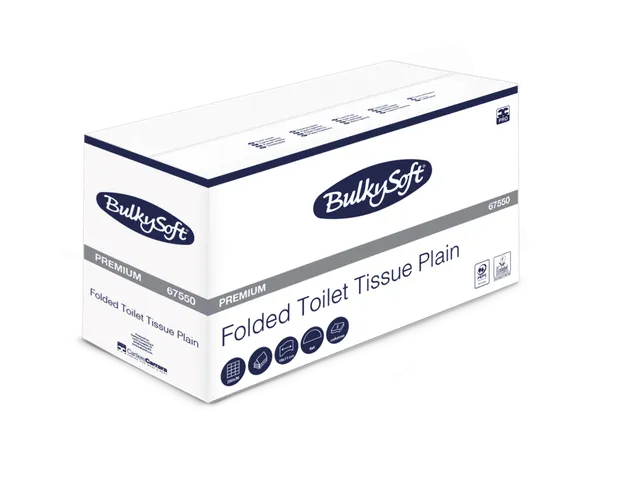 Bulkysoft Premium carta igienica interfogliata liscia