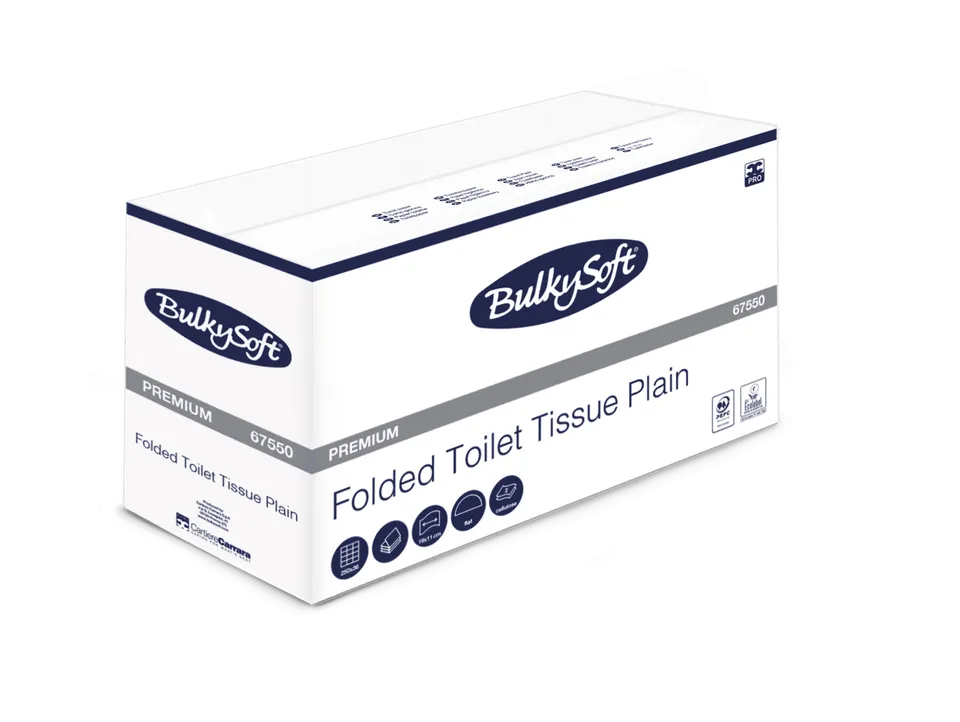 Bulkysoft Premium carta igienica interfogliata liscia