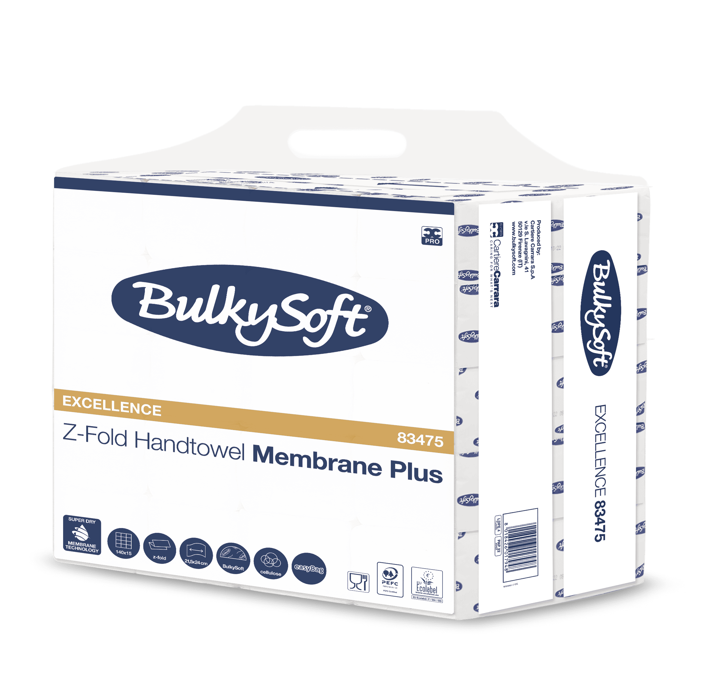 Bulkysoft Excellence Membrane Plus asciugamani piegati a Z