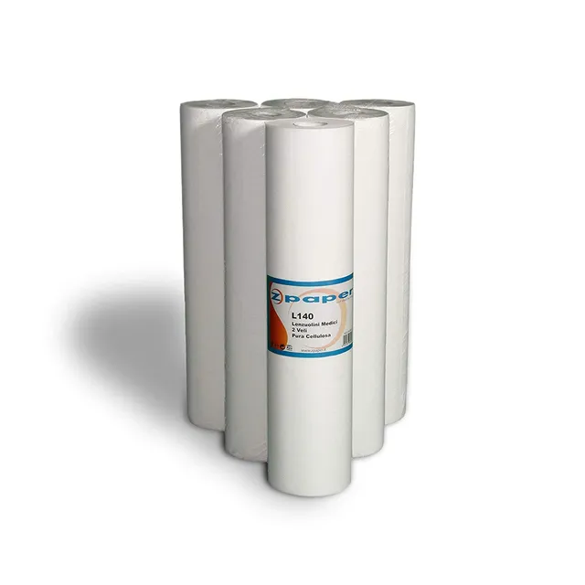 Zpaper L140 lenzuolino medico 6 rotoli 60 metri 2 veli