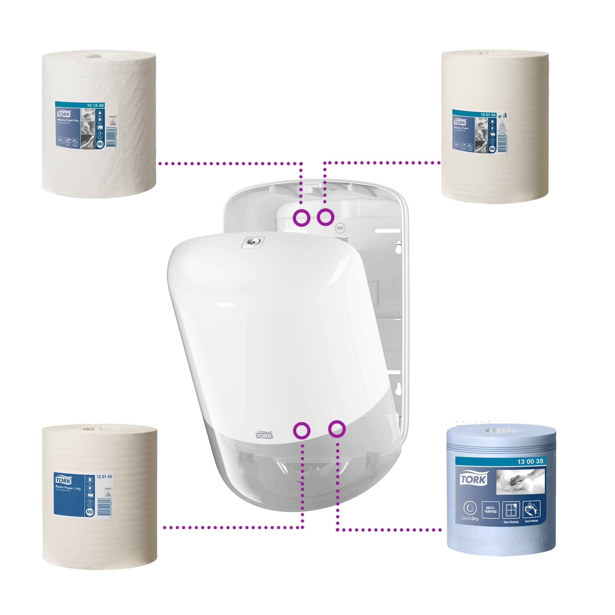 Tork Elevation 559008 dispenser asciugamani bianco
