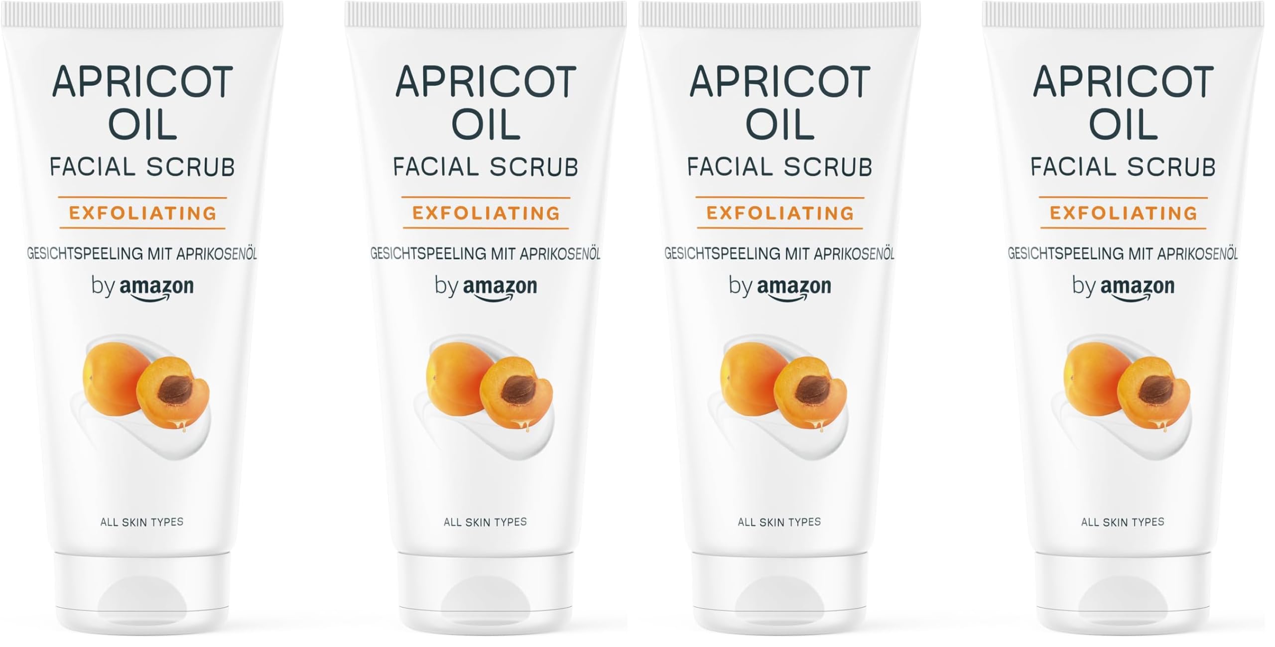 by Amazon Albicocca Scrub Viso 2x100 ml esfoliante