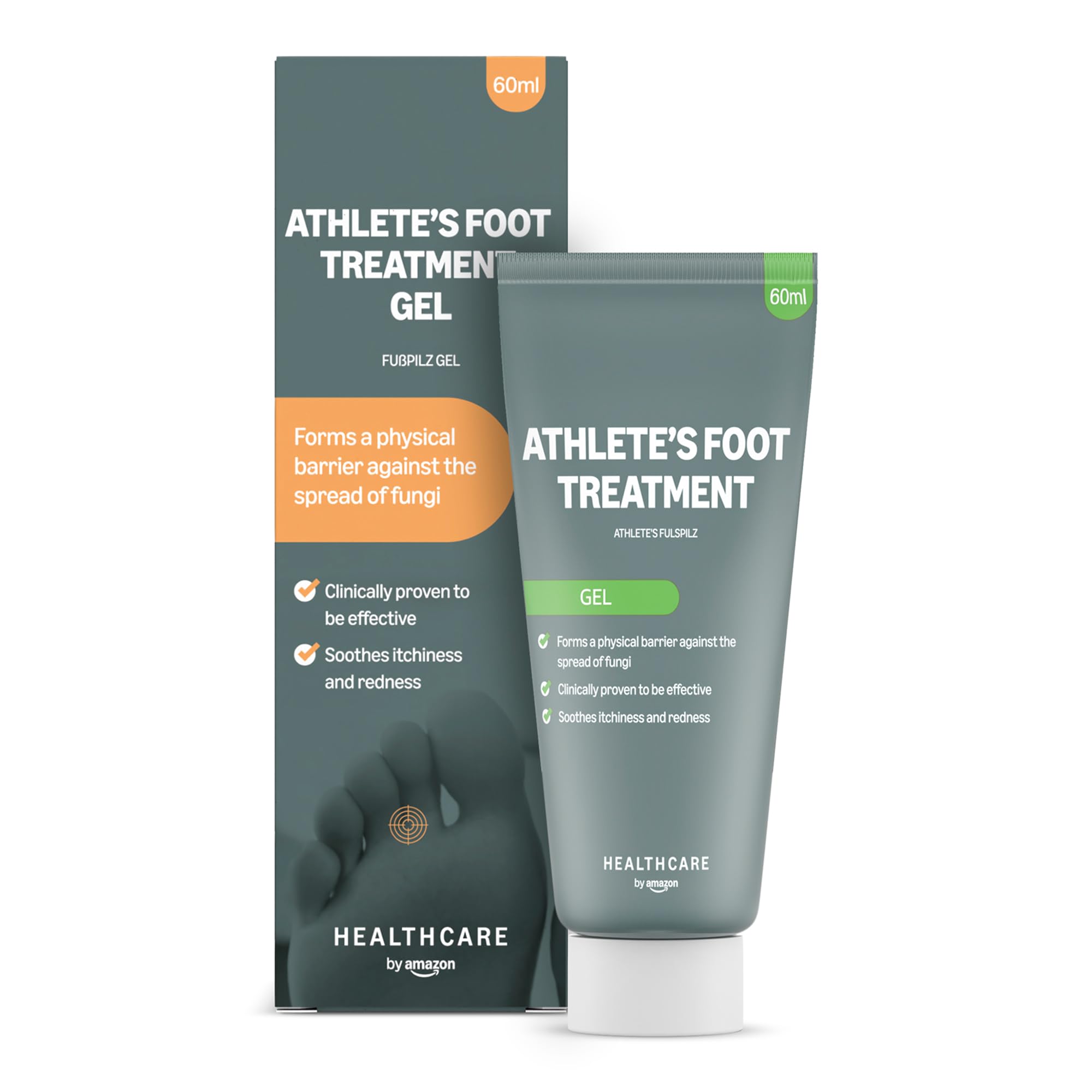 Healthcare by Amazon gel piede atleta 60 ml barriera