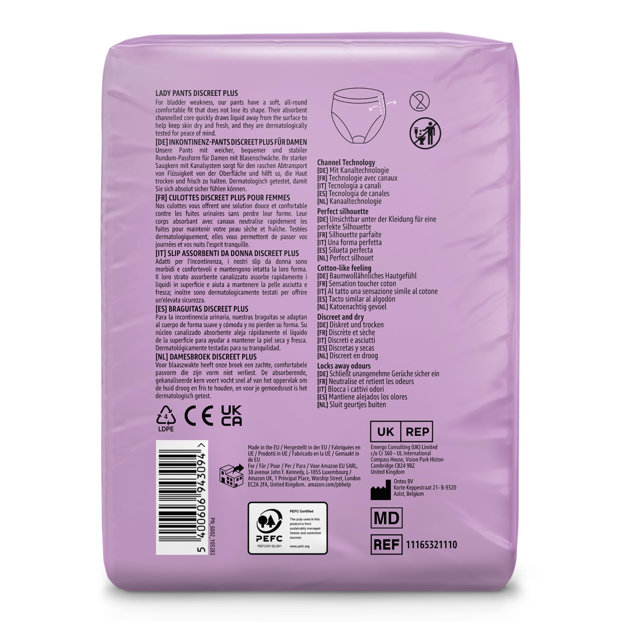 Healthcare by Amazon slip assorbenti donna L Plus 40 pz bianco