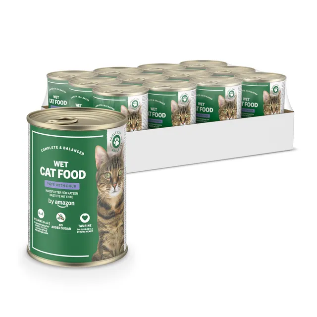 by Amazon Cibo Umido Gatto Paté Anatra 12x400g Senza Cereali