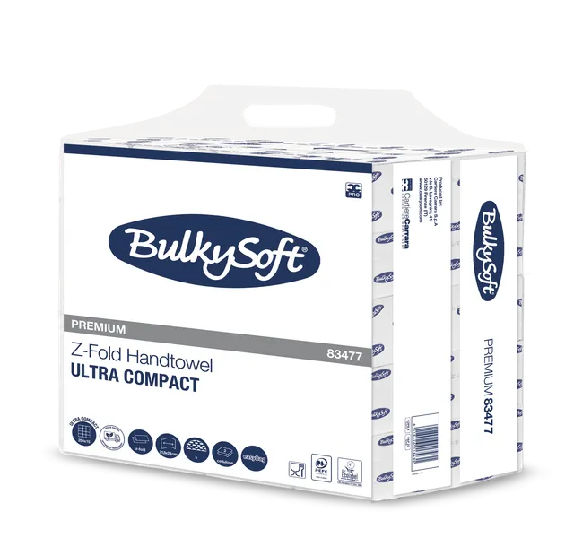 Bulkysoft Premium Ultracompact Easybag asciugamani Z piegati
